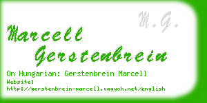 marcell gerstenbrein business card